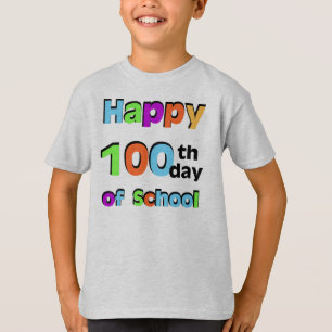 T-shirt 100th jour heureux d'école