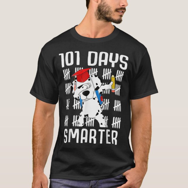 T-shirt 101 Jours Chemise intelligente Dalmation Chien Ens (Devant)