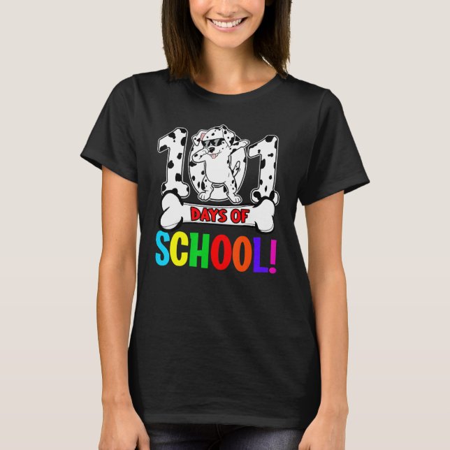 T-shirt 101 Jours De Dabbing À L'École Professeurs De Dalm (Devant)