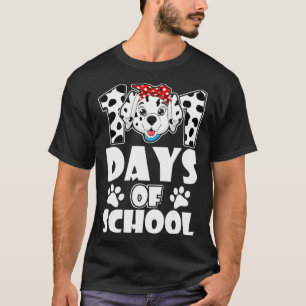T-shirt 101 Jours D'École Chien Dalmatien 100 Jours Plus I