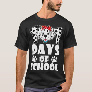 T-shirt 101 Jours D'École Chien Dalmatien 100 Jours Plus I