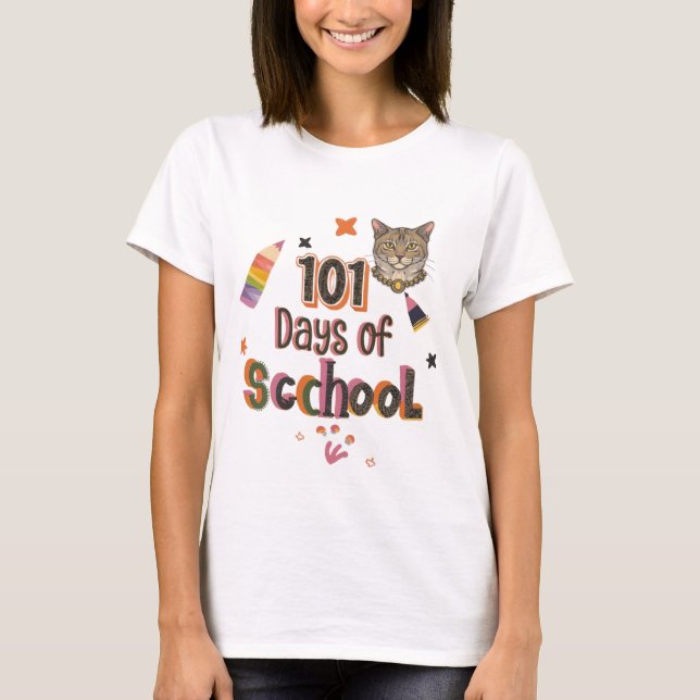 T-shirt 101 Jours D'École Dalmatic cat (Devant)