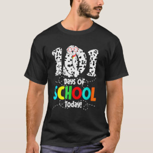 T-shirt 101 Jours D'École Dalmatienne Chien Garçons Filles