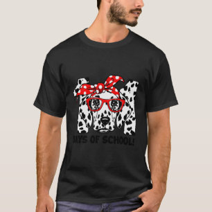 T-shirt 101 Jours D'École Dalmatienne Enseignants Chien En