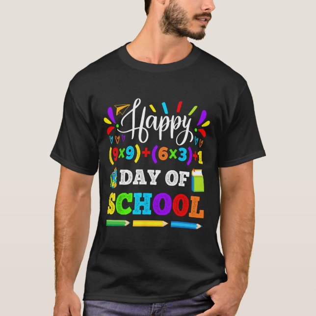 T-shirt 101 Jours D'Enseignant Enseignant Garçons Filles 1 (Devant)