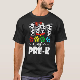 T-shirt 101 Jours École Pré K Chien 100 Jours Étudiant int