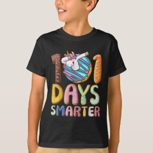 T-shirt 101 Jours Smarter 101e Jour École Dabbing Unicorn