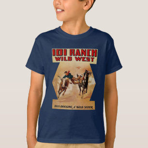 T-shirt 101 Ranch Western Rodeo Steer lutte