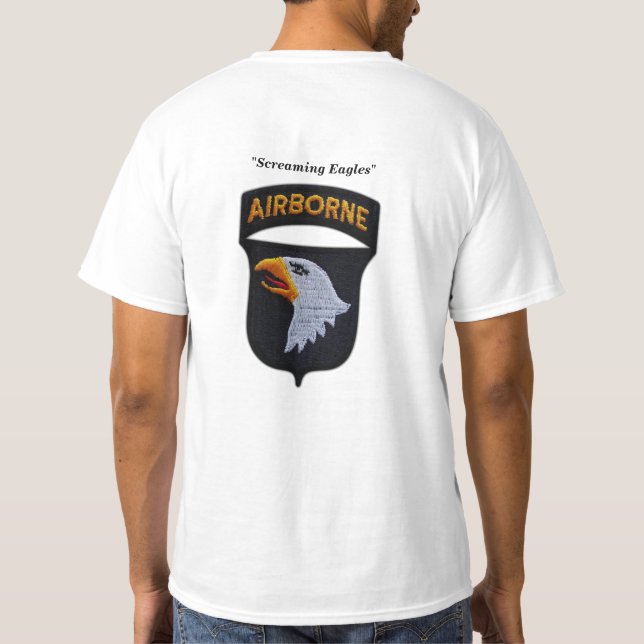 T-shirt 101e division aéroportée à crier des aigles (Dos)