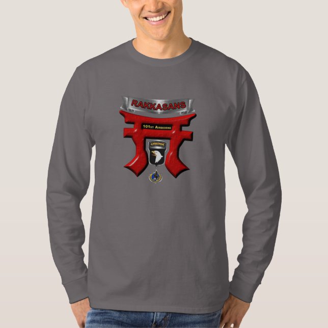 T-shirt 101e division aéroportée Rakkasans (Devant)