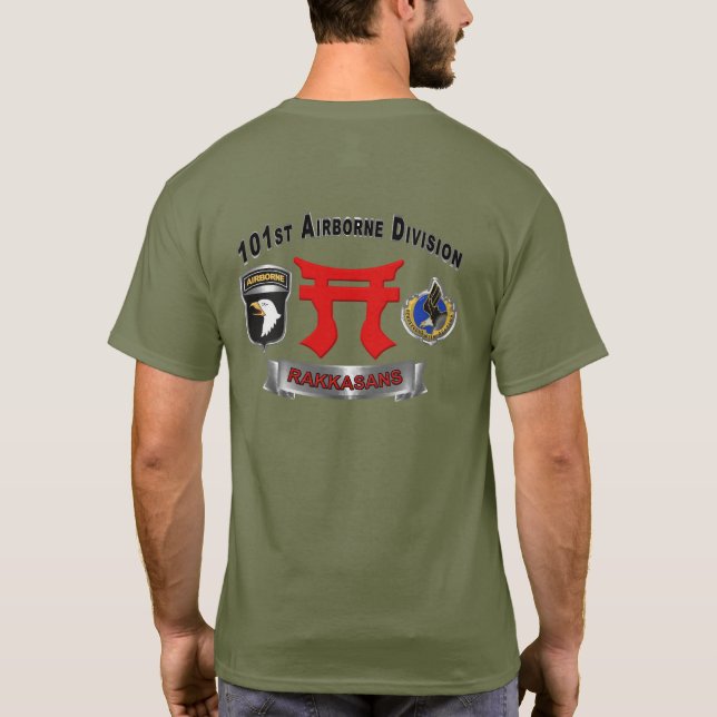 T-shirt 101e division aéroportée Rakkasans (Dos)