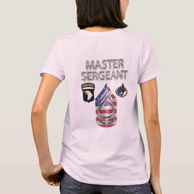 T-shirt 101e division aéroportée Sergent-chef (Dos)