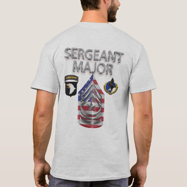 T-shirt 101e Division aéroportée Sergent-major (Dos)