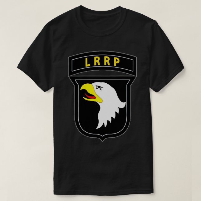 T-shirt 101e division aéroportée Vietnam Vétéran LRRP Tab  (Design devant)