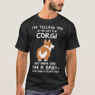 T-shirt 104 Je vous dis que je ne suis pas un Corgi