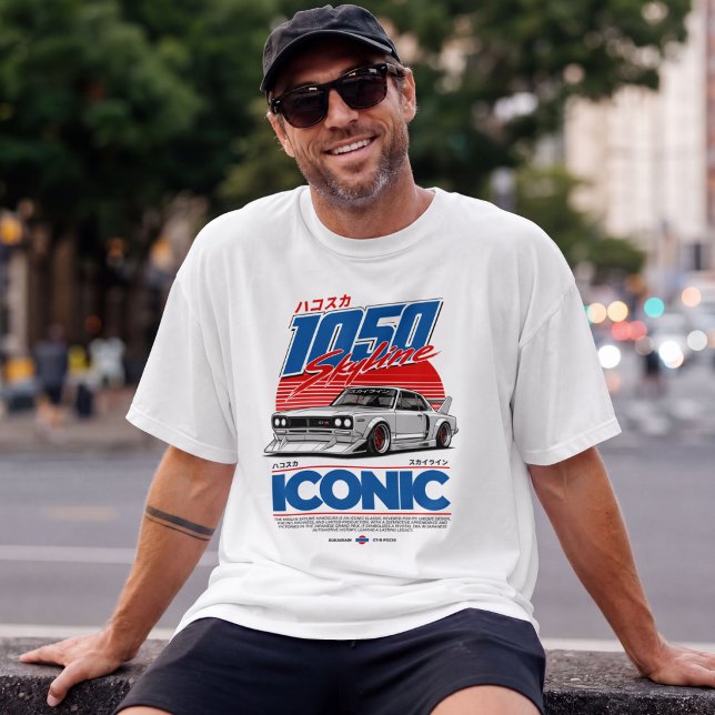 T-shirt 1050 Skyline JDM Voiture Rétro (Créateur téléchargé)