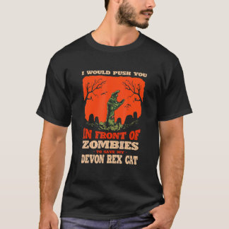 T-shirt 10548100043^Push You In Zombies To Save My Devon R