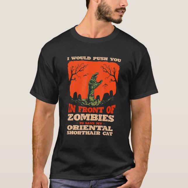 T-shirt 10548100073^Poussez-Vous Dans Les Zombies Pour Sau (Devant)