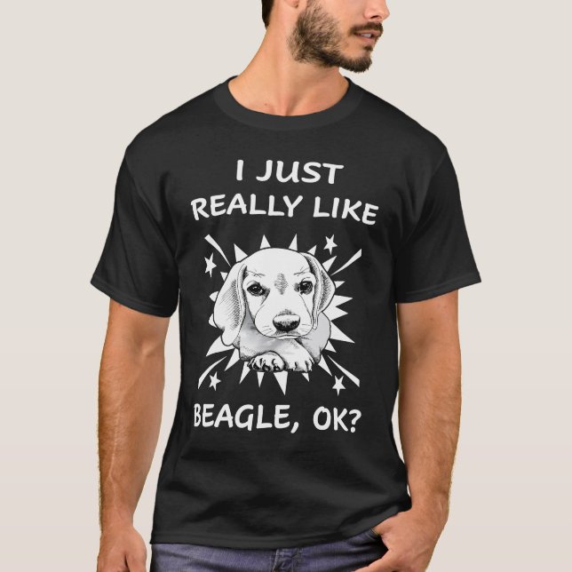 T-shirt 105 J'Aime Vraiment Le Beagle (Devant)