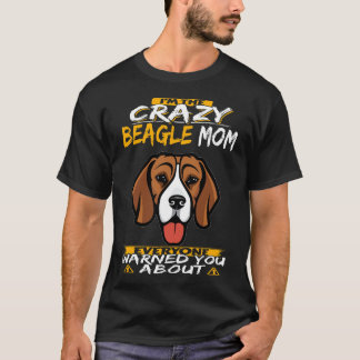 T-shirt 105 Je suis la mère Beagle folle