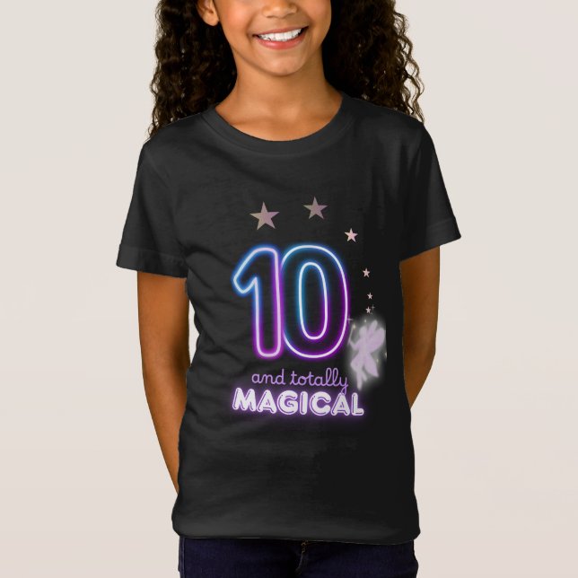 T-Shirt 10 and Totally Magical Girls’ Birthday  (Devant)