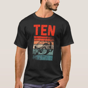 T-shirt 10 ans 10e anniversaire Monster Truck Boys Girls
