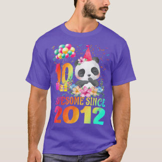 T-shirt 10 Ans 10e Anniversaire Panda stupéfiant depuis 20