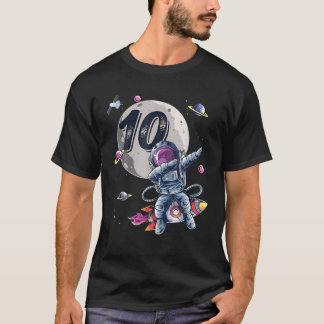T-shirt 10 Ans Anniversaire Garçon Cadeaux Astronaut 10E B