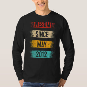 T-shirt 10 ans Awesome depuis mai 2012 10e anniversaire