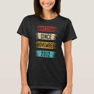 T-shirt 10 ans Awesome depuis Novembre 2012 10e anniversai