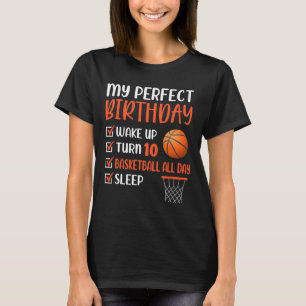 T-shirt 10 ans Basketball Anniversaire 10e Boy Bda