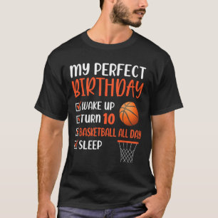 T-shirt 10 ans Basketball Anniversaire 10e Boy Bda