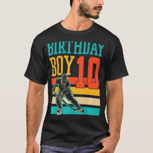 T-shirt 10 ans de hockey sur glace Thème 10ème anniversair