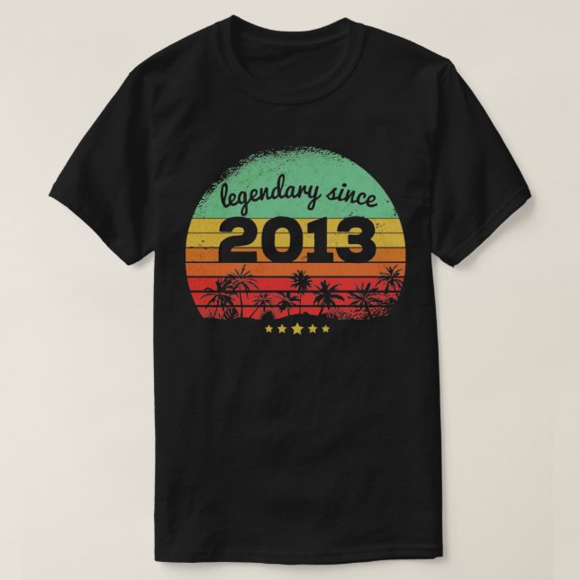 T-shirt 10 ans de légende depuis 2013 10e anniversaire1 (Design devant)