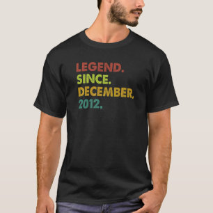 T-shirt 10 ans de légende depuis décembre 2012 10e anniver