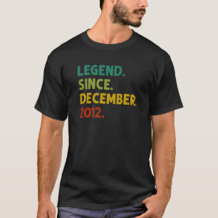 T-shirt 10 ans de légende depuis décembre 2012 10e Birt
