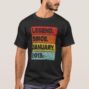 T-shirt 10 ans de légende depuis janvier 2013 10e annivers