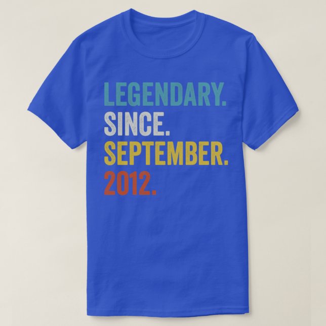 T-shirt 10 ans de légende depuis septembre 2012 10e B (Design devant)