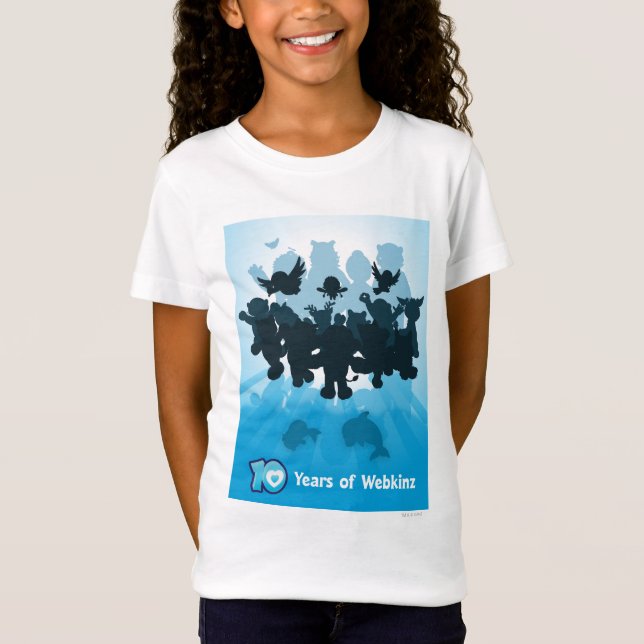 T-Shirt 10 ans de silhouette de Webkinz (Devant)