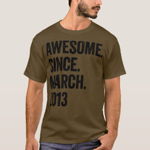 T-shirt 10 ans d'émerveillement depuis mars 2013 10e anniv