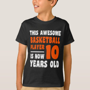 T-shirt 10 ans Joyeux 10e anniversaire Basketball 10e Bi
