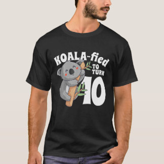 T-shirt 10 Ans Koala Anniversaire Koalafied Girl 10E Gir