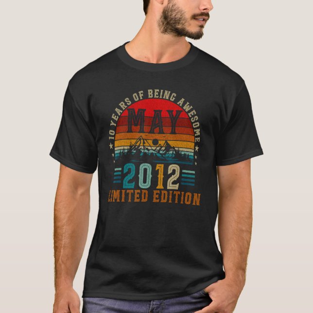 T-shirt 10 Ans Mai 2012 10e Anniversaire (Devant)