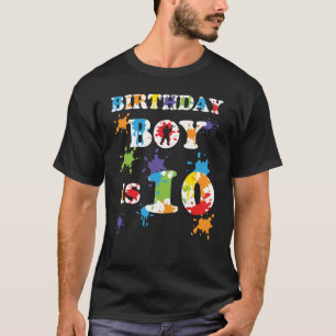 T-shirt 10 ans Paintball fête d'anniversaire 10e anniversa