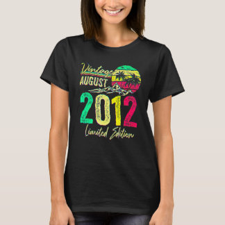T-shirt 10 ans Vintage août 2012 10e anniversaire