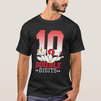 T-shirt 10 Chiffres Double - 10E Anniversaire Garçon Drôle