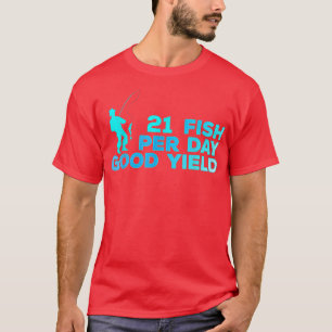 T-shirt 10 Poissons Par Jour Bon Rendement Pêche Vintage A