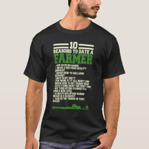 T-shirt 10 Raisons à ce jour un Agriculteur, Amusant Humou