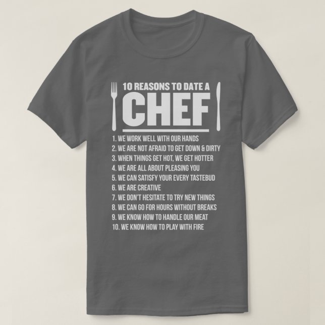 T-shirt 10 Raisons À ce jour Un chef (Design devant)