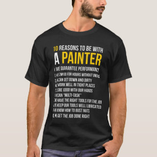 T-shirt 10 Raisons d'être avec un peintre